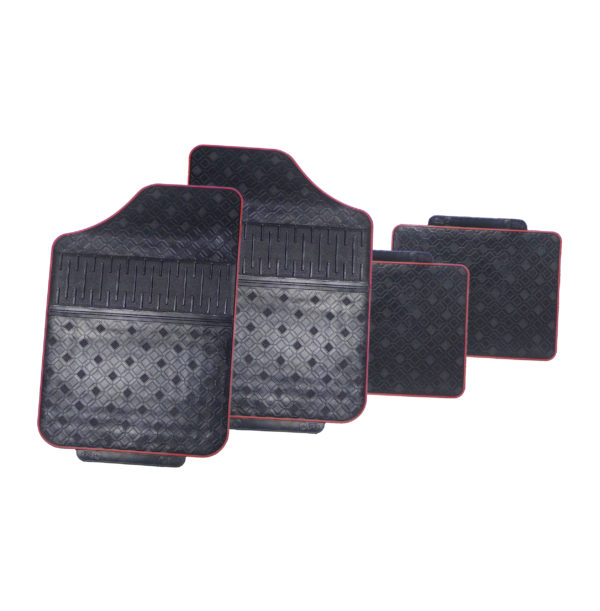 Universal Size Rubber Car Floor Mat Set