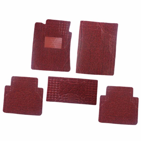 DIY Cutting Universal Size PVC Coil Car Mats Black&Red