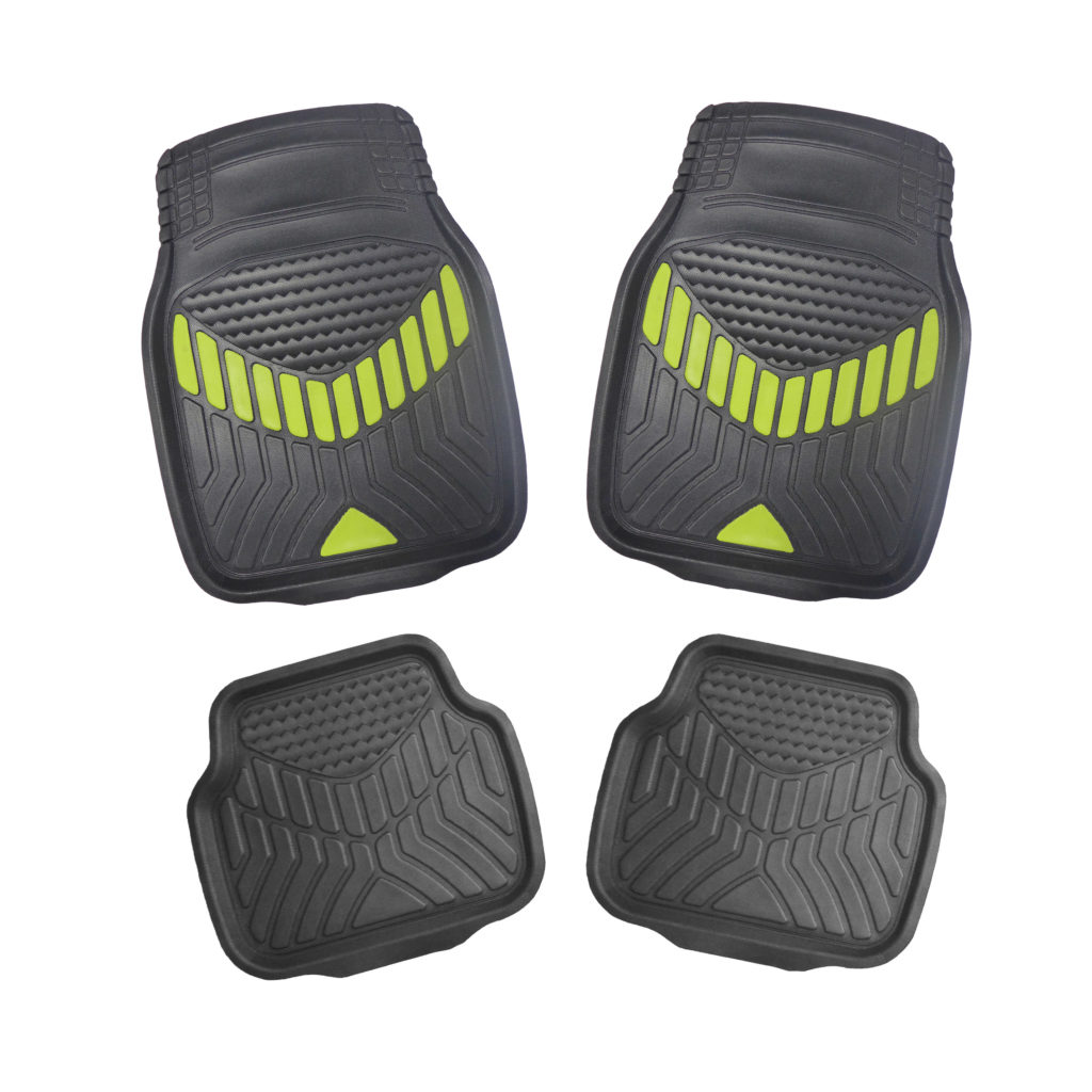 Universal Size Rubber Car Mats (Yellow Pattern) Haiheng Rubber